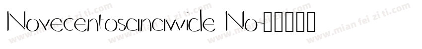 Novecentosanawide No字体转换